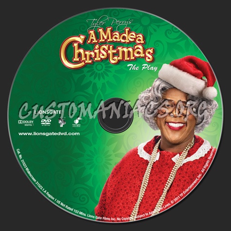 A Madea Christmas The Play dvd label