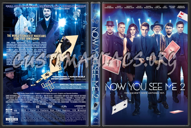 Now You See Me 2 dvd cover