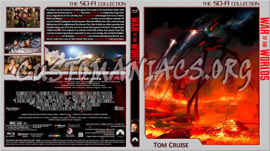 War of the Worlds blu-ray cover