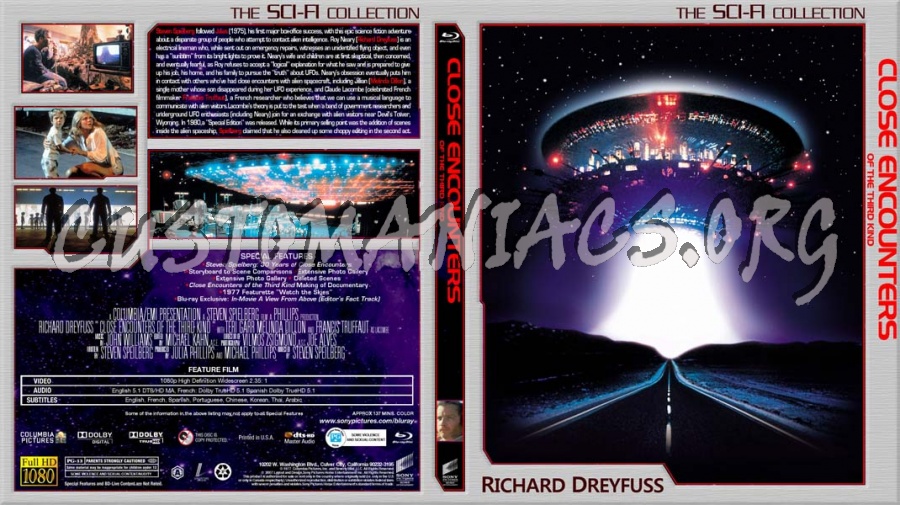 Close Encounters of the Third Kind blu-ray cover