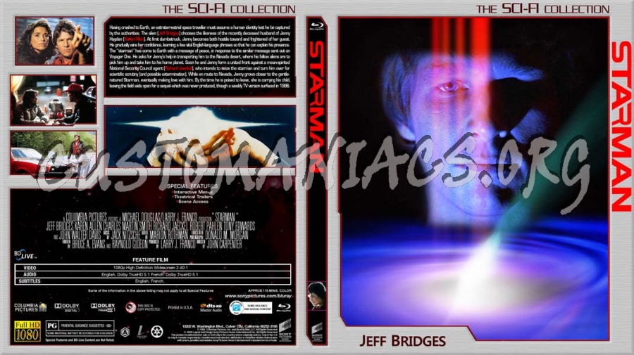 Starman blu-ray cover