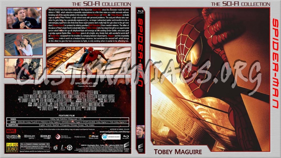 Spider-man blu-ray cover