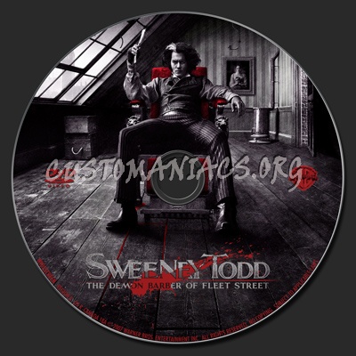 Sweeney Todd - The Demon Barber Of Fleet Street dvd label