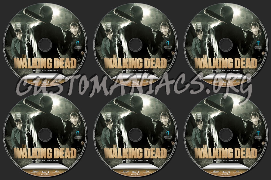 The Walking Dead Season 6 blu-ray label