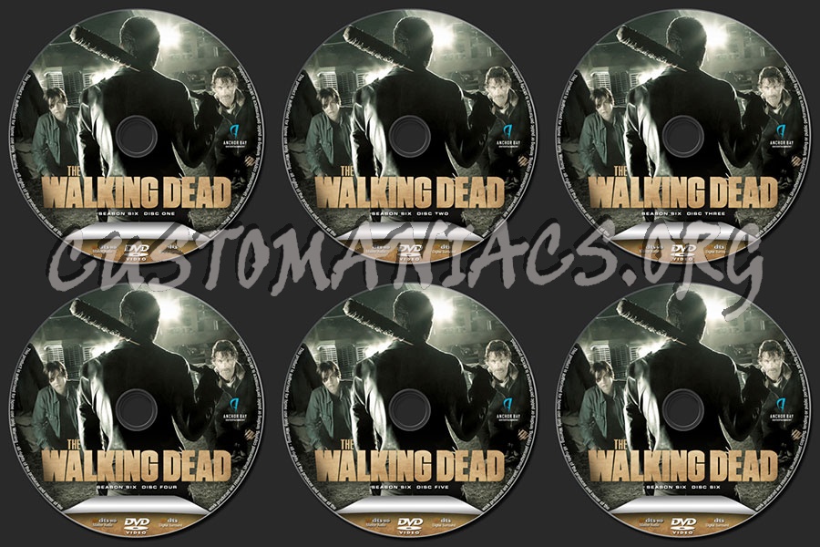 The Walking Dead Season 6 dvd label