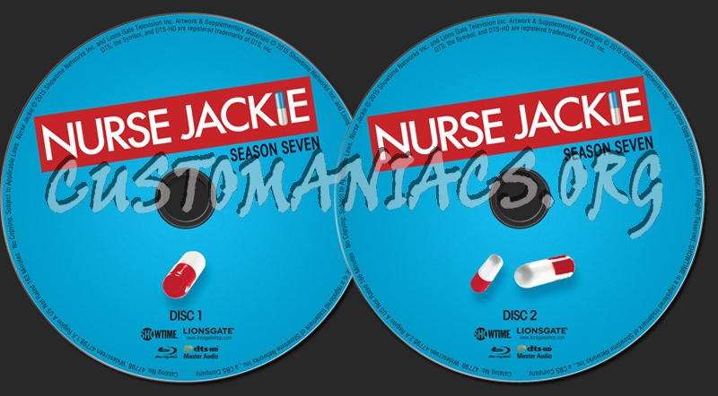 Nurse Jackie Season 7 blu-ray label