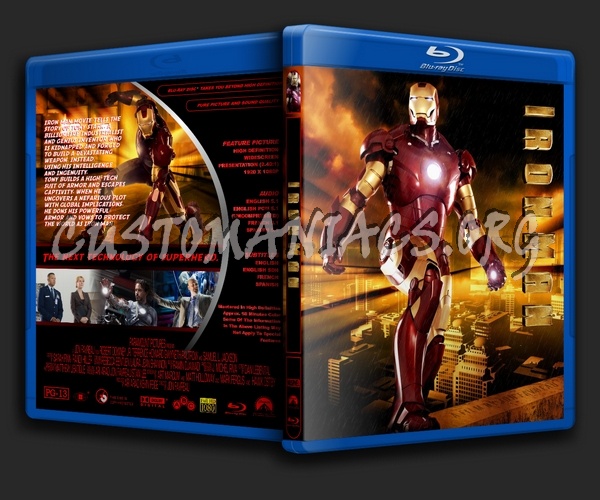 Iron Man blu-ray cover