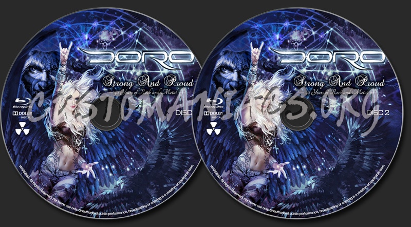 Doro: Strong and Proud - 30 Years of Rock and Metal (2016) blu-ray label