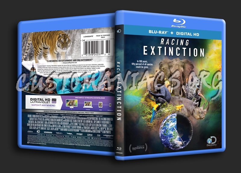 Racing Extinction blu-ray cover