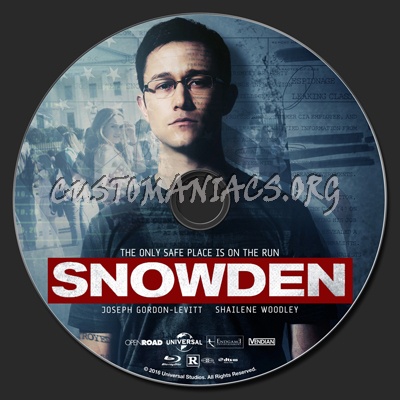 Snowden blu-ray label