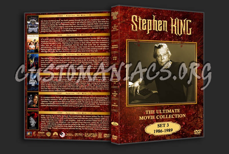 Stephen King: The Ultimate Collection - Set 3 (1986 - 1989) dvd cover