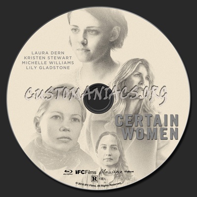 Certain Women blu-ray label