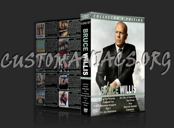 Bruce Willis Filmography - set 6 (2012-2015) dvd cover