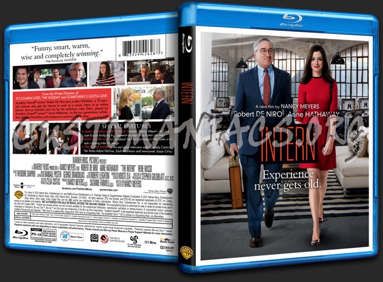 The Intern blu-ray cover