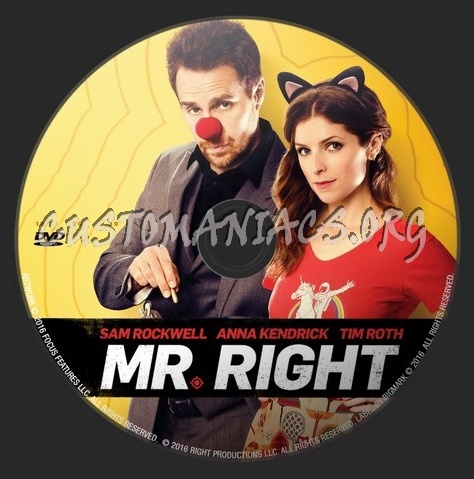 Mr. Right dvd label