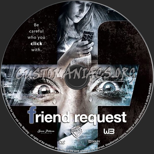 Friend Request dvd label