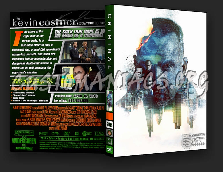 Criminal dvd cover