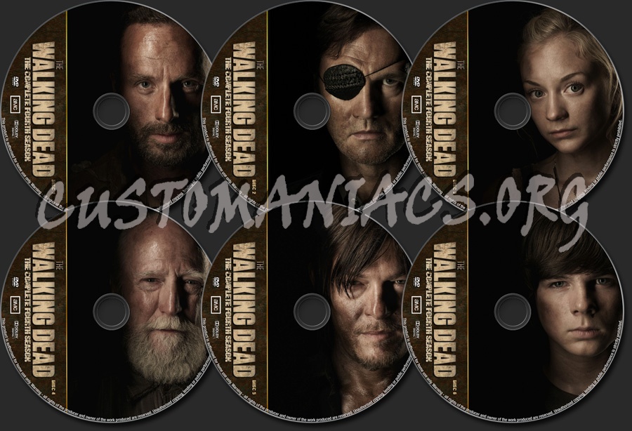 The Walking Dead Season 4 dvd label