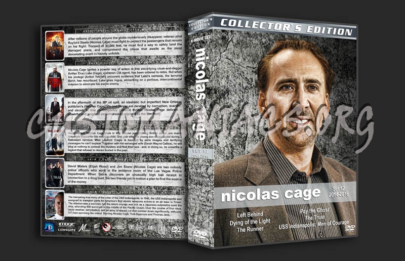 Nicolas Cage Filmography - Set 12 (2014-2016) dvd cover