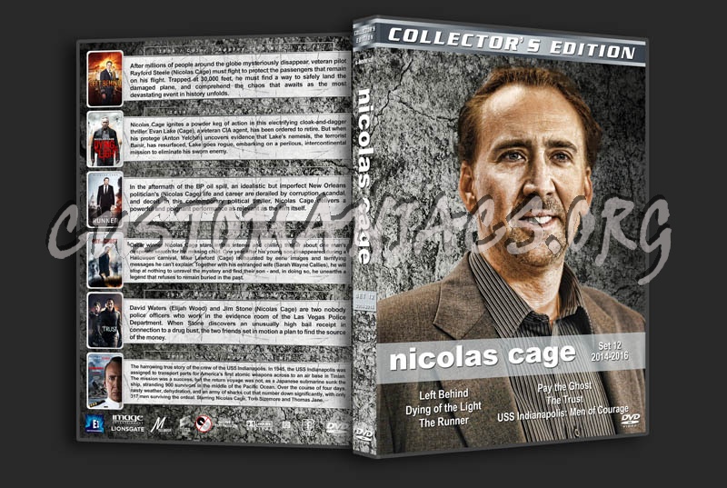 Nicolas Cage Filmography - Set 12 (2014-2016) dvd cover