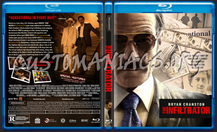 The Infiltrator (2016) dvd cover