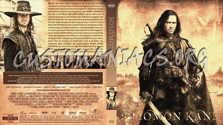 Solomon Kane blu-ray cover