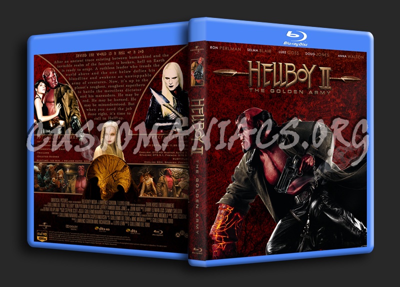 Hellboy II: The Golden Army blu-ray cover