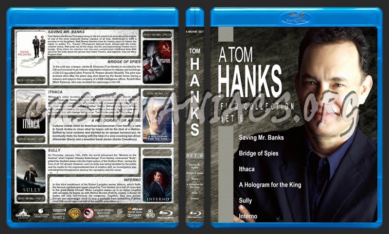 Tom Hanks Film Collection - Set 6 blu-ray cover