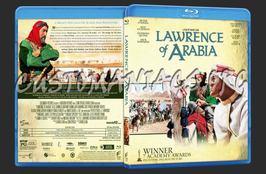 Lawrence of Arabia blu-ray cover