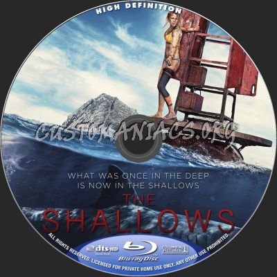 The Shallows blu-ray label