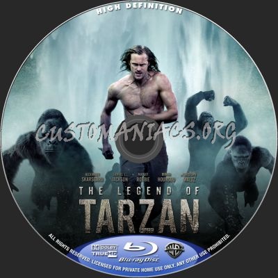 The Legend Of Tarzan blu-ray label