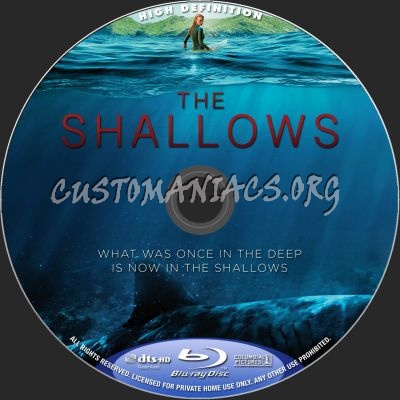 The Shallows blu-ray label