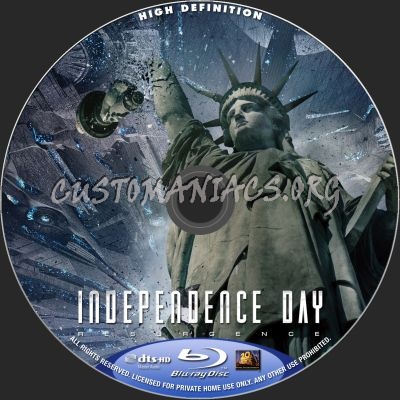 Independence Day: Resurgence blu-ray label