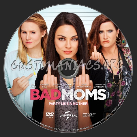 Bad Moms dvd label