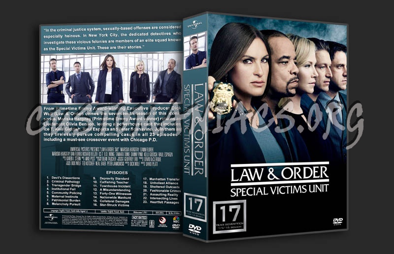 Law & Oder: SVU - Season 17 dvd cover