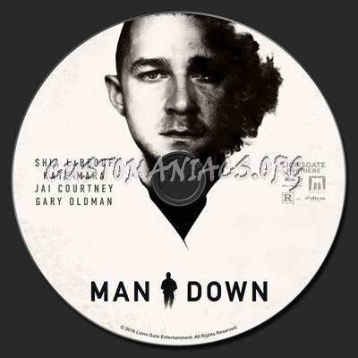 Man Down blu-ray label