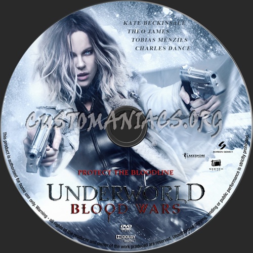 Underworld Blood Wars dvd label