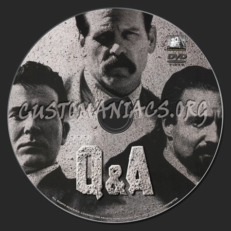 Q & A dvd label