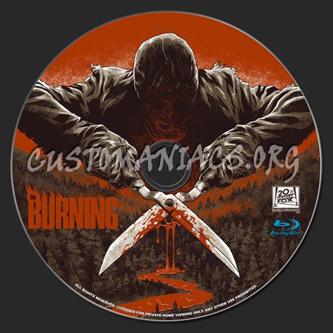 The Burning blu-ray label