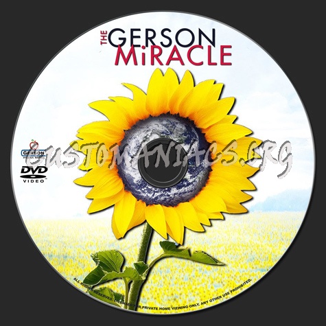 The Gerson Miracle dvd label