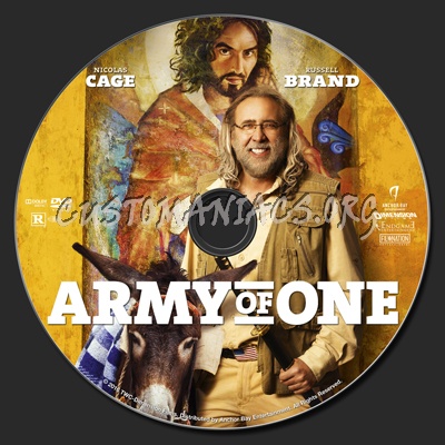 Army Of One (2016) dvd label