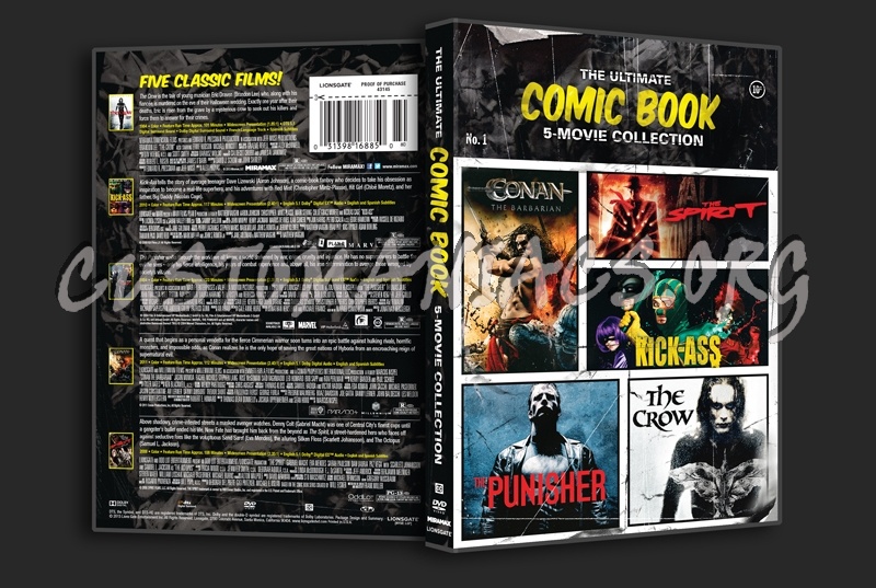 The Ultimate Comic Book 5-Film Collection dvd cover