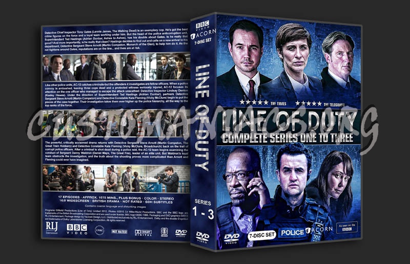 Line of Duty - Series 1-3 dvd cover