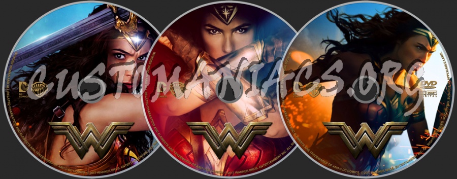 Wonder Woman (2017) dvd label