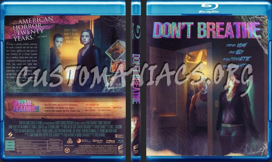 Don't Breathe blu-ray cover