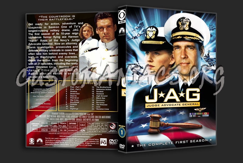 JAG: Seasons 1-10 dvd cover