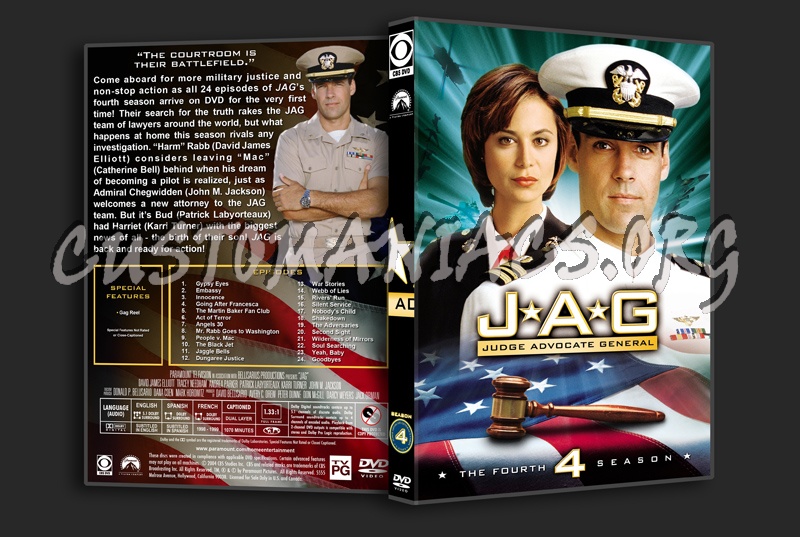 JAG: Seasons 1-10 dvd cover