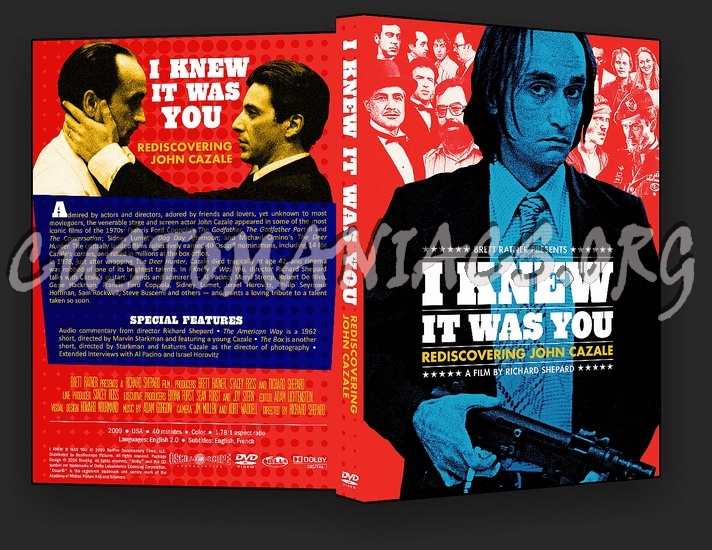 I Knew It Was You: Rediscovering John Cazale dvd cover