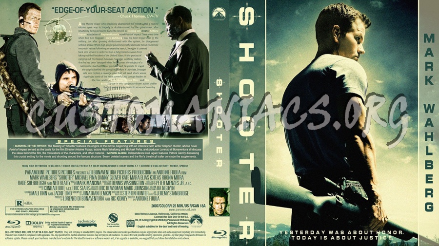 Shooter blu-ray cover