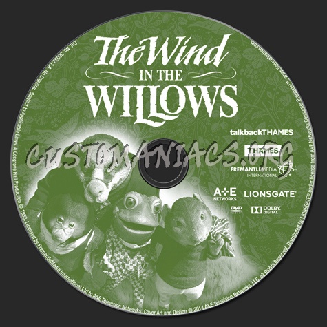 The Wind in the Willows dvd label